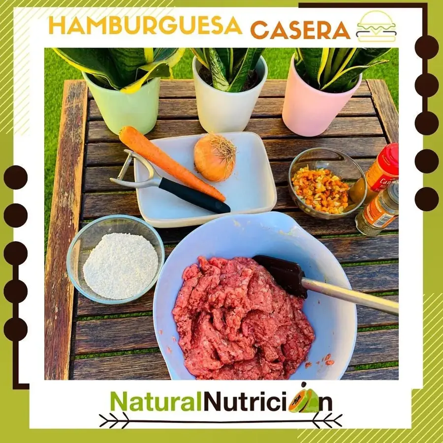 Hamburguesas caseras de ternera con avena